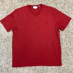 XL Lacoste v-neck t-shirt